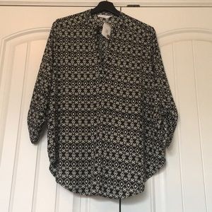 Lush/Nordstrom tunic length patterned top XL